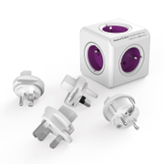 Разклонител електрически Allocacoc с комплект адапторни щепсели  бял, 5 гнезда, PowerCube Rewirable - product - 028 ALC 128