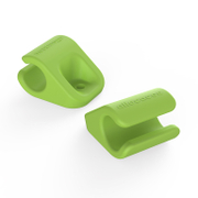 Скоба за монтаж на кабели Allocacoc самозалепваща се  20х25 мм, зелена, CableFix - product - 028 ALC 122