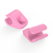 Скоба за монтаж на кабели Allocacoc самозалепваща се  20х25 мм, розова, CableFix - product - 028 ALC 123