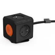 Разклонител електрически Allocacoc с кабел и ключ  1.5 м, 3x1.5 мм2, ШВПС-В / H05VV-F, черен, 4 гнезда, PowerCube Extended Remote - product - 028 ALC 150