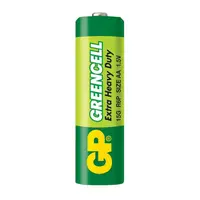 Батерия GP кръгла цинкова  1.5 V, AA/LR06, Greencell GP 15G