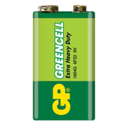 Батерия GP правоъгълна цинкова  9 V, Greencell GP 1604G - product - 028 ALK3392
