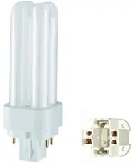 Луминeсцентна лампа Osram тръбна PL G24Q-3 енергоспестяваща  26 W, 4000 K, 230 V, Dulux D/E