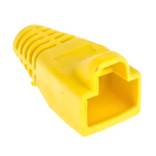 Защитен маншон за конектор за LAN кабел  RJ45, жълт