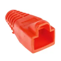 Защитен маншон за конектор за LAN кабел  RJ45, червен