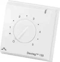 Терморегулатор Devi за подово отопление с подов сензор  3000 W, 16 A, от -10 до +45 °C, DEVIreg 130