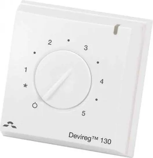 Терморегулатор Devi за подово отопление с подов сензор  3000 W, 16 A, от -10 до +45 °C, DEVIreg 130