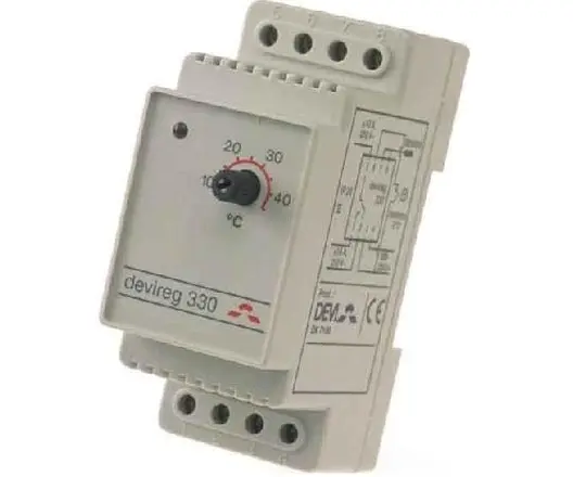 Терморегулатор Devi за подово отопление  3600 W, 16 A, от -10 до +50 °C, DEVIreg 330