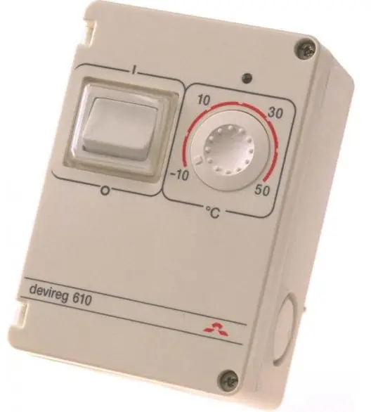 Терморегулатор Devi за подово отопление  3000 W, 16 A, от -10 до +50 °C, DEVIreg 610