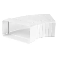 Коляно PVC Vents за въздуховод хоризонтално  110x55/110x55 мм