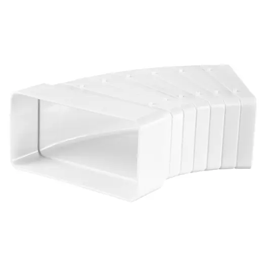 Коляно PVC Vents за въздуховод хоризонтално  110x55/110x55 мм