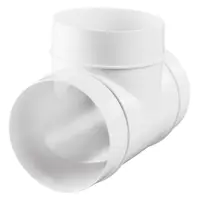 Тройник PVC Vents за кръгъл въздуховод  ф 150 мм, бял, 333