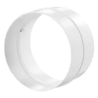 Съединител Vents PVC кръгъл за въздуховод ф 150 мм, бял, 313