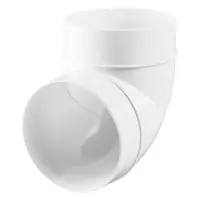 Коляно PVC Vents за въздуховод кръгло  ф 150 мм, бяло, 323
