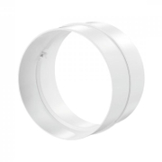 Съединител Vents PVC кръгъл за въздуховод ф 100 мм, бял - product - 028 DTR2385