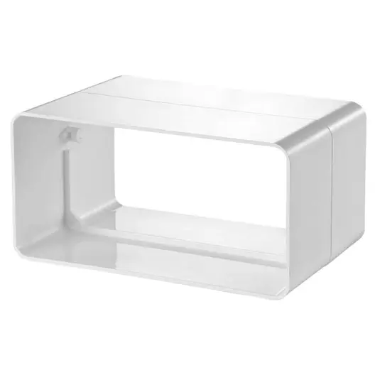 Съединител Vents PVC правоъгълен за въздуховод 110х55 мм, бял