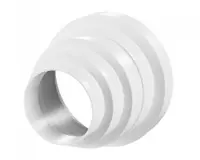Преход Vents за PVC въздуховод  ф 80/150 мм, бял