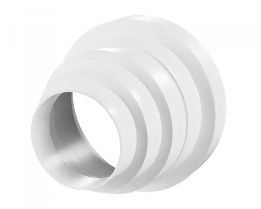 Преход Vents за PVC въздуховод  ф 80/150 мм, бял