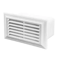 Решетка вентилационна Vents правоъгълна PVC  136x84 мм, бяла, 571