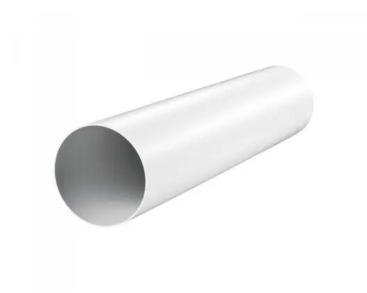 Въздуховод Vents PVC кръгъл за вентилационна система ф 125х500 мм, бял