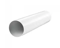 Въздуховод Vents PVC кръгъл за вентилационна система ф 125х1000 мм, бял