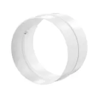Съединител Vents PVC кръгъл за въздуховод ф 125 мм, бял
