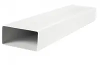 Въздуховод Vents PVC правоъгълен за вентилационна система 204x60х1000 мм, бял