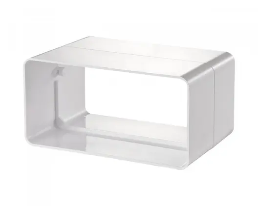Съединител Vents PVC правоъгълен за въздуховод 120х60 мм, бял