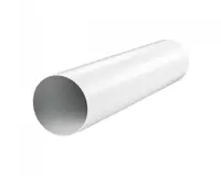 Въздуховод Vents PVC кръгъл за вентилационна система ф 100х1500 мм, бял