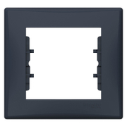 Декоративна рамка Schneider Electric за ключове и контакти един модул  графит, 80х85x7 мм, Sedna - product - 028 ELM4050