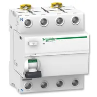 Дефектнотокова защита Schneider Electric 4P тип AC  40 A, 30 mA, 4.5 kA, Acti 9 iID