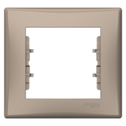 Декоративна рамка Schneider Electric за ключове и контакти един модул  титан, 80х85x7 мм, Sedna - product - 028 ELM4420