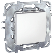 Електрически единичен ключ Schneider Electric скрит монтажс монтажна рамка  10 A, бял, сх. 1, Unica Basic - product - 028 ELM4650