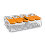 Клема Wago разклонителна  0.2-4 мм2, прозрачна, 32 A, 5 гнезда, Compact - product - 028 ELM4664