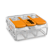 Клема Wago разклонителна  0.2-4 мм2, прозрачна, 32 A, 3 гнезда, Compact - product - 028 ELM4663