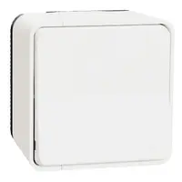 Електрически противовлажен ключ Schneider Electric открит монтаж  10 A, бял, сх. 6, Mureva Styl