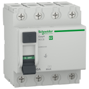 Дефектнотокова защита Schneider Electric 4P тип AC  40 A, 30 mA, 6 kA, Easy 9 - product - 028 ELM6089