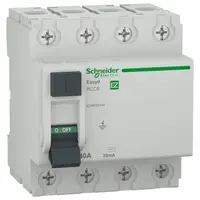 Дефектнотокова защита Schneider Electric 4P тип AC  40 A, 30 mA, 6 kA, Easy 9