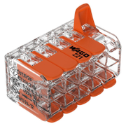 Клема Wago разклонителна  0.2-4 мм2, прозрачна, 10 гнезда, 221 - product - 028 ELM6239