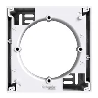 Конзолна кутия Schneider Electric за електроинсталации  открит монтаж, 81.4x81.4x40 мм, 20 IP, бяла, Asfora