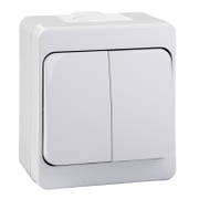 Електрически противовлажен ключ Schneider Electric открит монтаж  10 A, бял, сх. 5, Nemlyer - product - 028 ELM 072