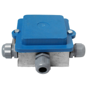 Разклонителна кутия алуминиева, противовлажна с щуцер  открит монтаж, 100x100x50 мм, 20 IP, сива - product - 028 ELM1648