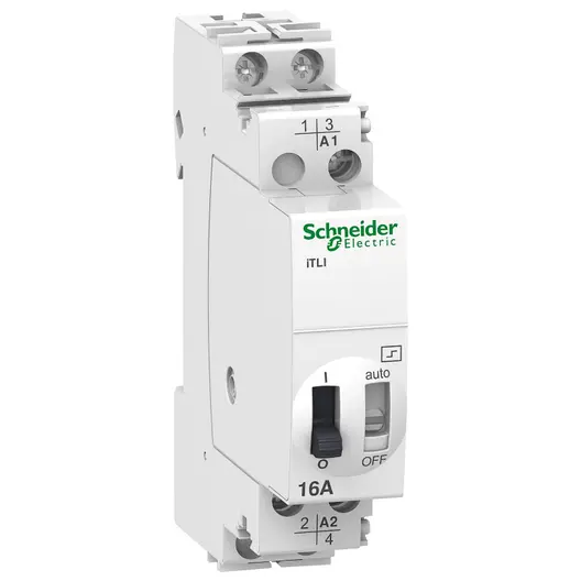 Реле Schneider Electric импулсно двуполюсно  16 A, 1 NO 1 NC, 2P, AC/DC, 24 V, Acti 9 iTL
