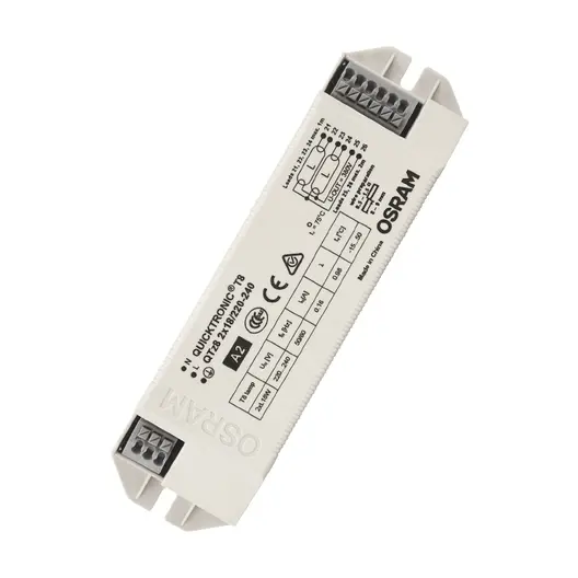 Дросел Osram за луминесцентна лампа електронен 2х18 W, 230 AC V, 20 IP, Quicktronic QTz8