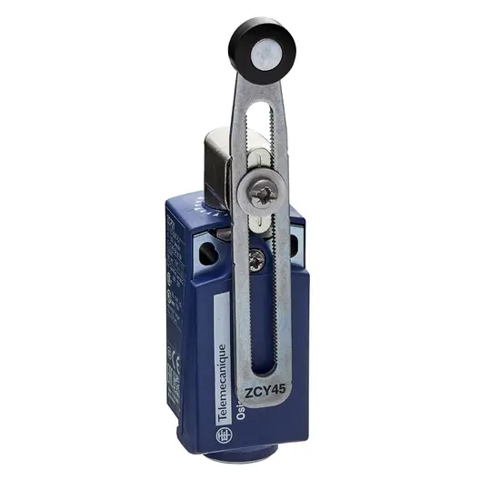 Краен изключвател Telemecanique с регулируем ролков лост  10 A, 230 V, 1 NC+1 NO, OsiSense XCKP Standard