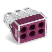 Клема Wago разклонителна  0.75-2.5 мм2, 24 A, 6 гнезда, Push Wire - product - 028 ELM3079
