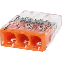 Разклонителна клема Wago  2.5-6 мм2, 3 гнезда, Compact Push Wire