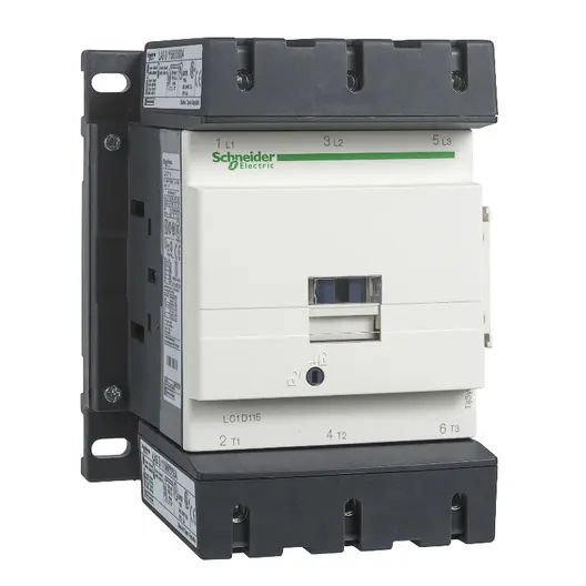 Контактор Schneider Electric променливотоков  3P (3 NO), 1 NO+1 NC, 220 V, 115 A, TeSys D