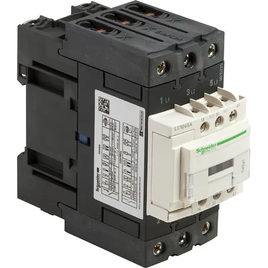 Контактор Schneider Electric променливотоков  3P (3 NO), 1 NO+1 NC, 230 V, 65 A, TeSys D