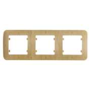 Декоративна рамка Makel за ключове и контакти три модула  светло дърво, 223х80.5x11.4 мм, Lillium Natural - product - 028 ELN4421